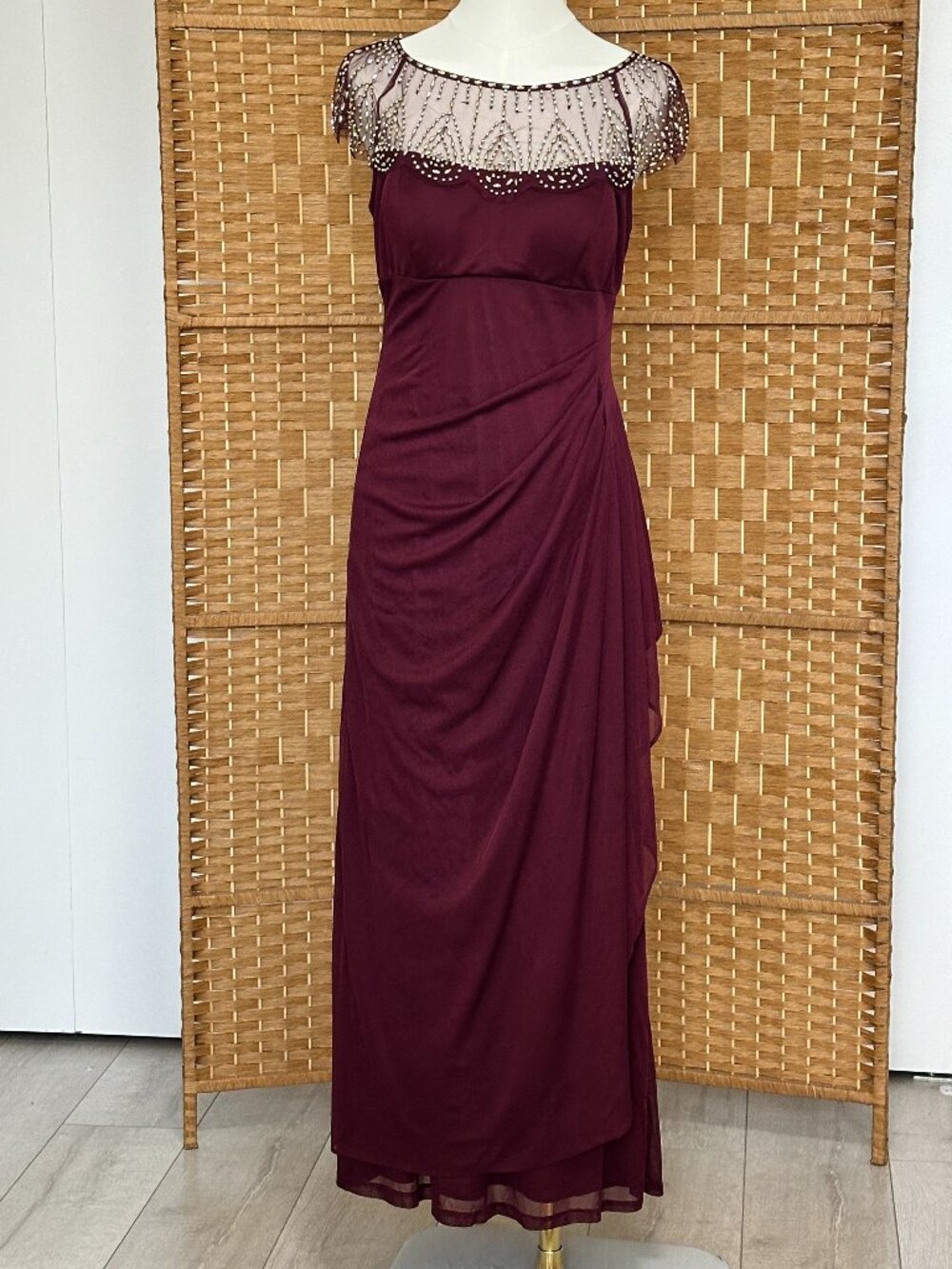 Burgundy DJ Jaz Evening Gown, Size 8